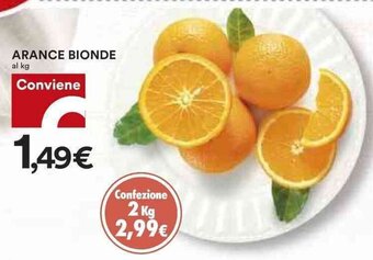 Coop ARANCE BIONDE al kg offerta