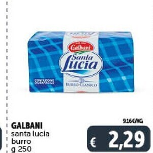 Gourmet Déco Galbani santa lucia burro offerta
