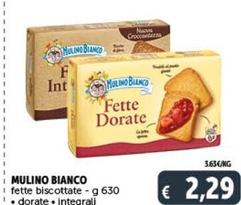 Mulino bianco fette biscottate