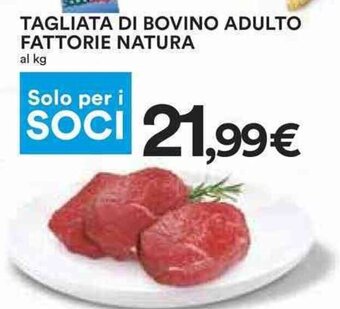 Coop TAGLIATA DI BOVINO ADULTO FATTORIE NATURA offerta