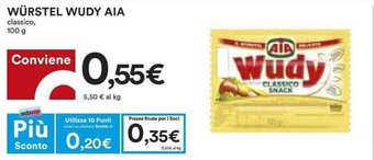 Coop WÜRSTEL WUDY AIA 100 g offerta