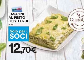 Coop LASAGNE AL PESTO GUSTO QUI offerta