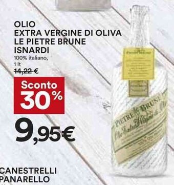 Coop OLIO EXTRA VERGINE DI OLIVA LE PIETRE BRUNE ISNARDI 1 lt offerta