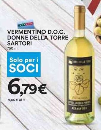 VERMENTINO D.O.C. DONNE DELLA TORRE SARTORI 750 ml