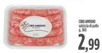 Ciro Amodio salsiccia di pollo 360g.