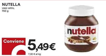 Coop NUTELLA vaso vetro, 750 g offerta