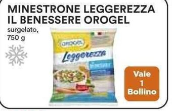 Coop MINESTRONE LEGGEREZZA IL BENESSERE OROGEL surgelato 750 g offerta