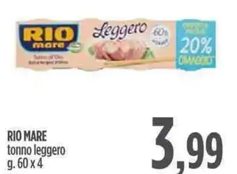 Ciro Amodio Rio Mare Tonno leggero 60g. x 4 offerta