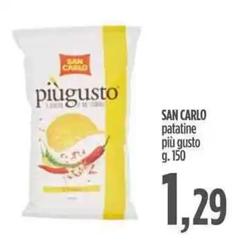 Ciro Amodio San Carlo Patatine Più gusto 150g. offerta