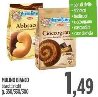 Ciro Amodio Mulino Bianco Biscotti Ricchi 350g/330/300g offerta