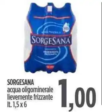 Ciro Amodio Sorgesana Acqua Oligominerale lievemente frizzante 1,5lt. x 6 offerta