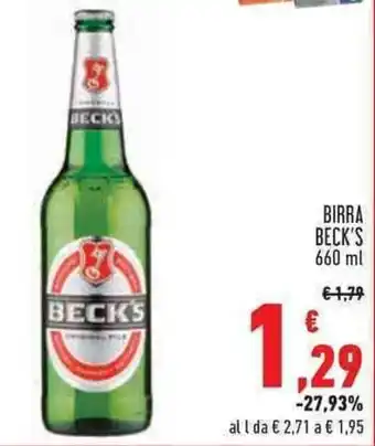 Conad Superstore BECK'S BIRRA 660 ml offerta