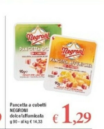 A&O Negroni Pancetta Affumicata A Cubetti offerta