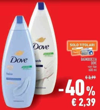 BAGNODOCCIA DOVE 600 ml