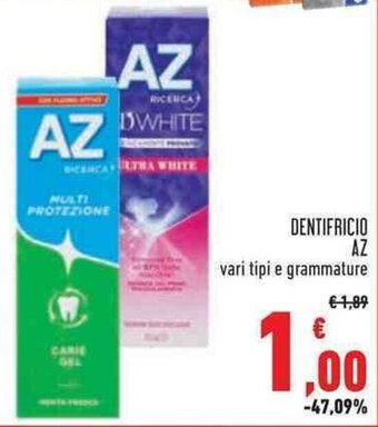 Conad Superstore DENTIFRICIO AZ offerta