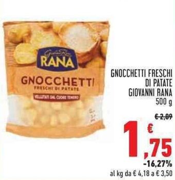 Conad Superstore GNOCCHETTI FRESCHI DI PATATE GIOVANNI RANA 500 g offerta