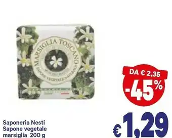 A&O Nesti Sapone Vegetale Marsiglia offerta