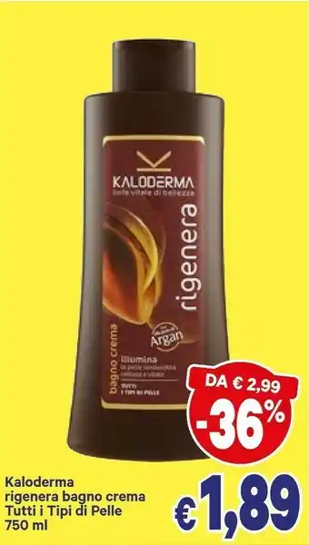Kaloderma Rigenera Bagno Crema Tutti I Tipi Di Pelle