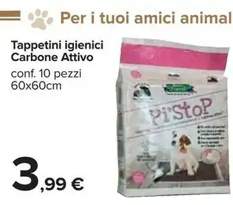 Carrefour Tappetini Igienici Carbone Attivo offerta