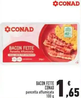 Conad Superstore BACON FETTE CONAD 100 g offerta