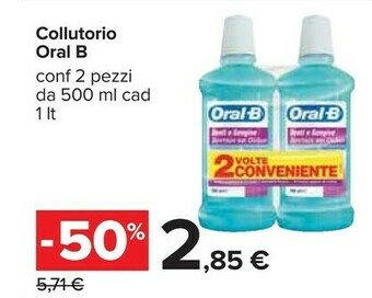 Carrefour Oral b Collutorio offerta