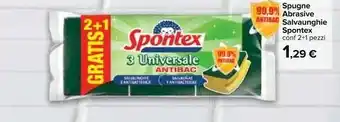 Carrefour Spontex Spugne Abrasive Salvaughie offerta