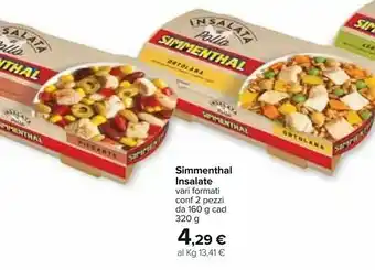 Carrefour Simmenthal Insalate offerta