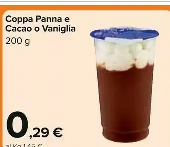 Carrefour Coppa Panna E Cacao O Vaniglia offerta