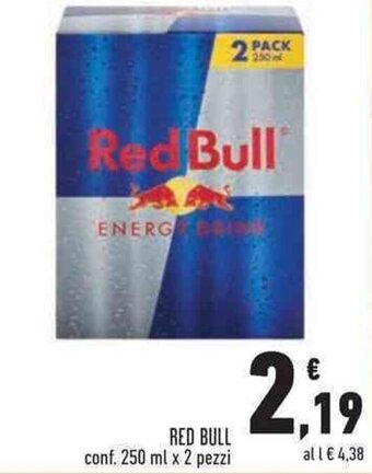 Conad Superstore RED BULL conf. 250 ml x 2 pezzi offerta
