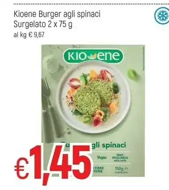 Famila Kioene Burger Agli Spinaci 150 G(ml) offerta