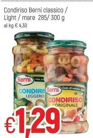 Famila Berni Condiriso Leggero 300 G(ml) offerta