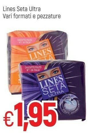 Famila Lines Seta Ultra Con Ali Salviettine Detergenti 11 Pezzo(i) offerta