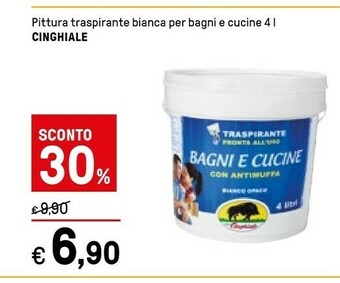Iper La Grande Cinghiale Pittura Traspirante Bianca Per Bagni E Cucine offerta