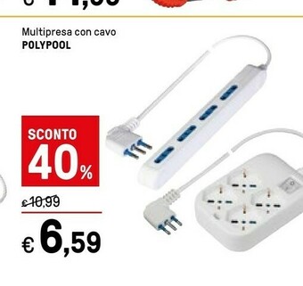 Iper La Grande Poly pool Multipresa Con Cavo offerta