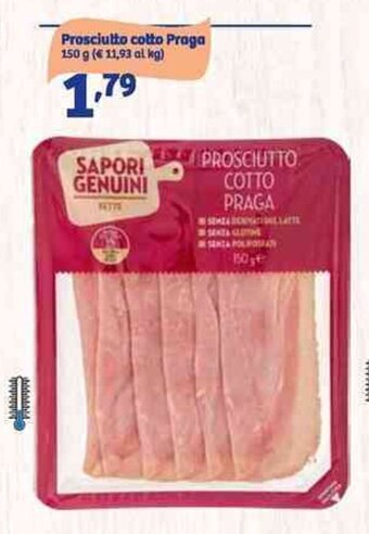 In'S Mercato SAPORI GENUINI Prosciutto cotto Praga 150 g offerta
