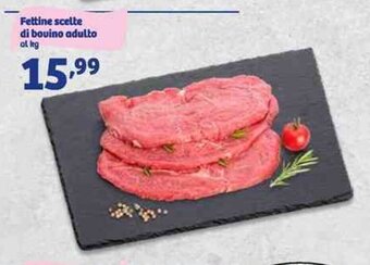 Fettine scelte di bovino adulto
