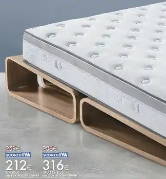 Mondo Convenienza Singolo Materasso In Memory Con Rivestimento In Tessuto Stretch Stileco offerta