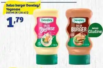 In'S Mercato Salsa burger Develey/ Yogonese 250 ml offerta
