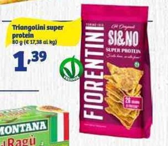 In'S Mercato Triangolini super protein 80 g offerta