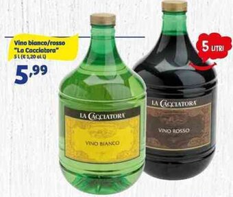 Vino bianco/rosso "La Cacciatora" 5 l