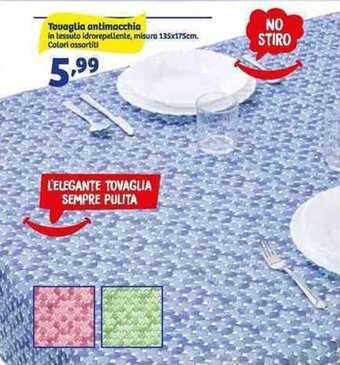 In'S Mercato Tovaglia antimacchia 135x175 cm offerta