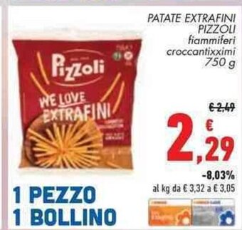 PATATE EXTRAFINI PIZZOLI fiammiferi croccantixximi 750 g