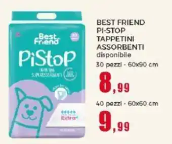 Happy Casa BEST FRIEND PI-STOP TAPPETINI ASSORBENTI 30 pezzi - 60x90 40 pezzi - 60x60 cm offerta