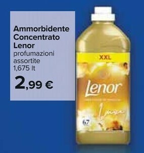 Carrefour Lenor Ammorbidente Concentrato offerta
