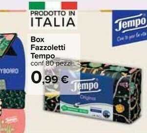 Carrefour Tempo Box Fazzoletti offerta