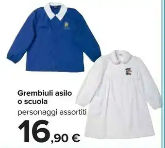 Carrefour Grembiuli Asilo O Scuola offerta