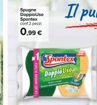 Carrefour Spontex Spugne DoppioUso offerta