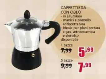 CAFFETTIERA CON OBLO 1 tazza