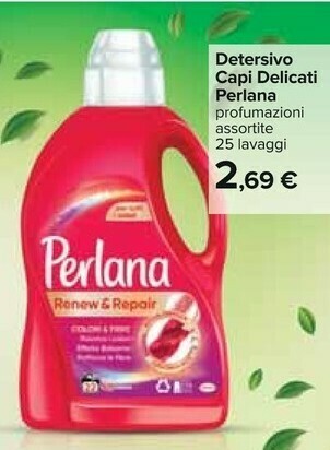Carrefour Perlana Detersivo Capi Delicati offerta