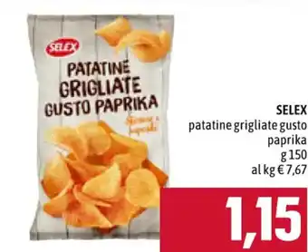 SELEX patatine grigliate gusto paprika g 150